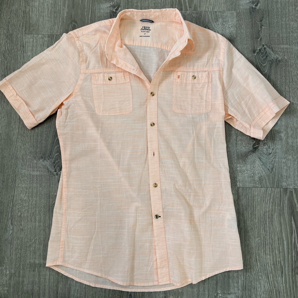 Izod Men’s Casual Short Sleeve Button Down